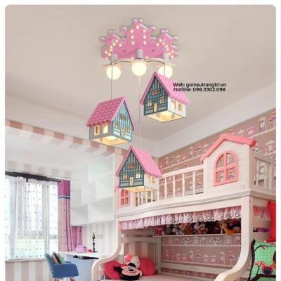ĐÈN HÌNH NGÔI NHÀ - CÓ THỂ ĐIỀU CHỈNH 3 MÀU KÈM BỘ ĐIỀU KHIỂN TỪ XA